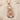 Athena Owl Moonstone Pendant in rose gold finish, front view