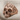Baroque Skull Ring, rose gold finish product photo