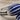 Cobalt Cocoon Open Ring, oxidized, close-up of ribbed enamel cocoon terminals