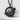 Celtic Raven Pendant, black rhodium plated, studio product photo