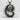 Phoenix Returning Arc Pendant, black rhodium plated, front product photo