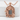 Griffin Keystone Arch Pendant in rose gold finish
