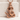 Coiled Cobra Pendant in rose gold finish, front view