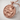Wolf Medallion Pendant, rose gold, front product view
