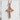 Fleur-de-Lis Crucifix Pendant, rose gold plated, product photo