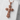 Bandana Mask Rose Cross Pendant, rose gold, front view