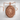 Bear and Fish Medallion Pendant in rose gold plated finish, front view