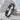 Lapis Knot ID Bracelet in black rhodium finish, angled product view