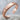 Hammered Rope ID Bracelet, rose gold, studio product view