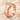 Saddle Joint Ring, rose gold plated silver, three-quarter product view