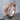 Olive Leaf Stacking Ring, rose gold plated, angled product photo