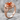 Carnelian Floret Stacking Ring, rose gold, angled studio view