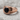 Onyx Reed Stacking Ring in rose gold, front view