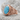 Turquoise Kingfisher Branch Ring, rose plated silver, angled view
