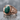Malachite Boar Tusk Ring, rose gold finish