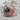 Hematite Engraved Scroll Ring, rose gold plated finish, product view