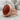 Carnelian Lancet Gallery Ring in rose gold plated finish