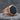 Hematite Hexagon Ridge Ring, rose gold, angled product photo