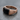 Onyx Curved Saddle Ring, rose gold plated, angled view