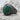 Green Agate Fan Chevron Ring, black rhodium finish product view