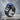 Lapis Transverse Step Ring in black rhodium finish