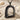 Enamel Inset Arch Pendant, black rhodium, front product photo