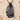Garnet Reed Pendant, black rhodium plated, angled product view