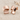 Folded Ribbon Stud Earring, rose gold, product photo