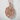Butterfly Branch Seal Pendant, rose gold plated, studio product photo