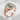 Semicolon Leaf Seal Ring, rose gold finish, product view