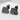 Mono no Aware Passing Light Earring — 18K Gold Vermeil, black rhodium, front view