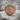 Saint Christopher Medallion Signet Ring, rose gold finish, front view on stone surface