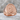 San Judas Tadeo Ring, rose gold finish, front view on stone