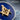 Masonic Square and Compasses Lapel Pin, close-up of emblem detail and blue enamel