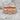 Hourglass Sobriety Ring, rose gold, front view on stone
