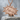 Manga Dokan Impact Pendant, rose gold, front view on stone pedestal