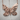Floral Butterfly Pendant, rose gold, product photo on wood surface
