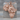 Africa Big Five Map Pendant, rose gold, front view product photo