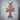 Armenian Khachkar Cross Pendant, rose gold, product photo