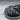 Santa Claus Medallion Pendant, oxidized silver, close-up of beard relief