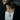 Holy Trinity Crucifix Pendant in gold vermeil, worn on model neck