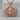 Memento Mori Cancer Pendant, rose gold, front product photo on pedestal