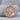 Jesus Carrying Cross Pendant, rose gold, product photo on stone