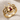 Black Widow Ring, gold vermeil, angled product photo on textured linen