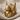 Mecha Commander Ring, gold vermeil, product photo on fabric