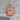 Scales of Justice Libra Pendant, rose gold plated, product photo on stone