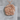 Hedgehog and mushrooms pendant, rose gold plated product photo