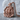Oak Leaf Bear Pendant, rose gold, front view