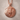 Floral Elephant Pendant, rose gold, front view product photo