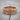 Barbed Wire Chain Ring, rose plated silver finish, front view on wood surface